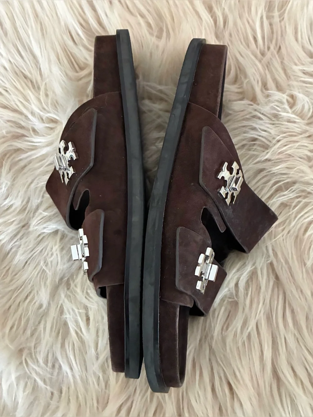 Tory Burch NWOT T Lock Sport Slide Sandal Sz 10.5